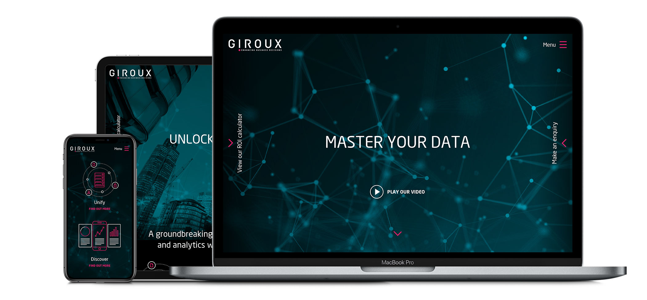 Giroux, responsive CMS website design and development