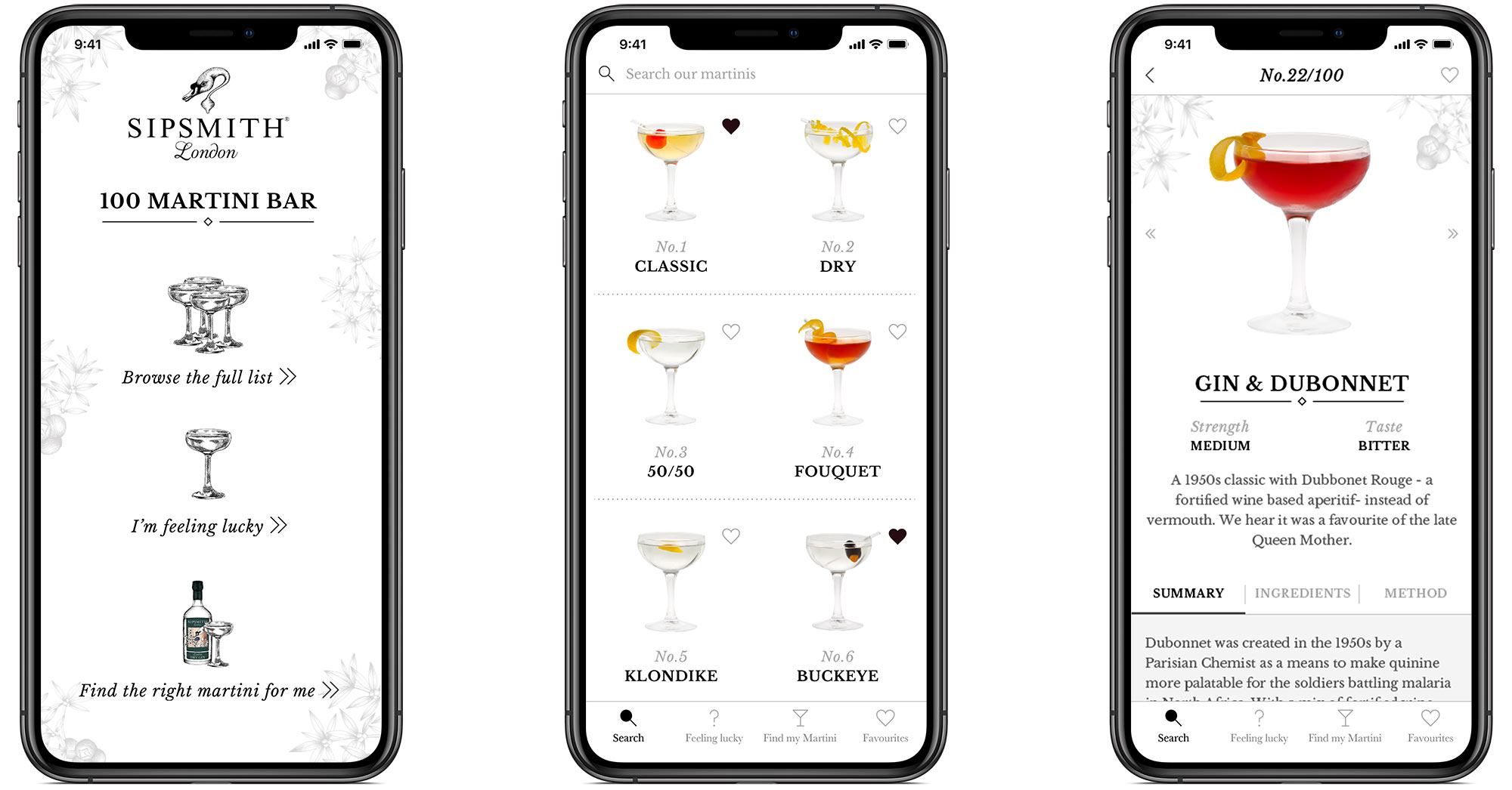 Sipsmith - Native app design and development