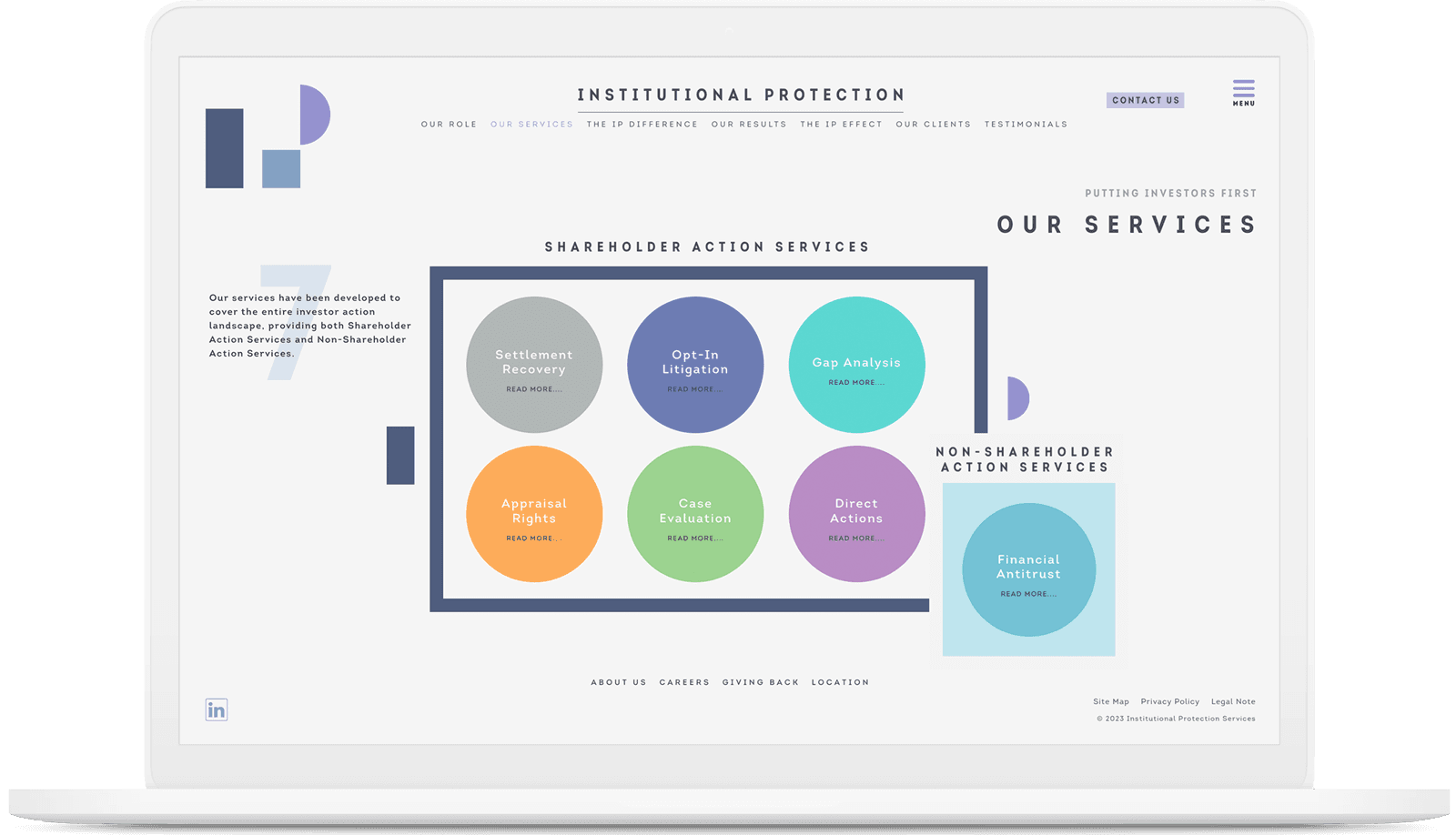 IPS — desktop website design